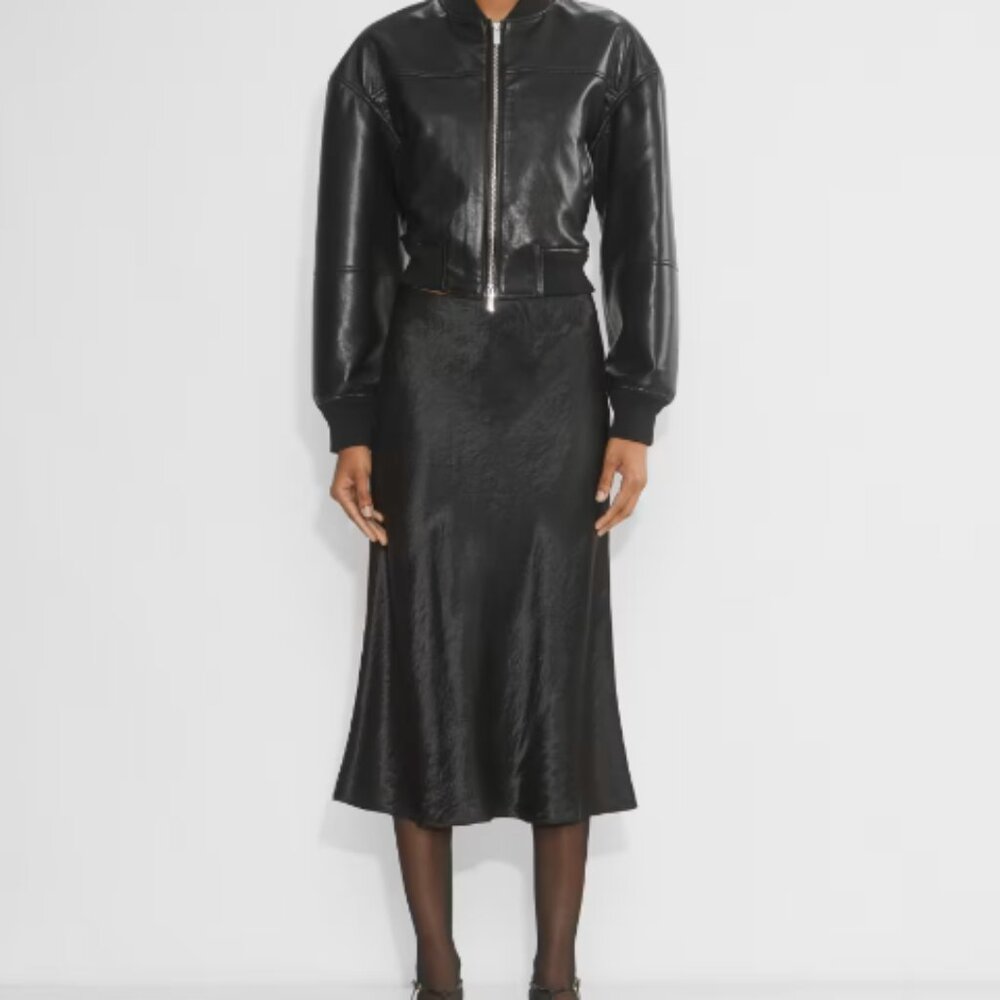 Aritzia Babaton Slip Satin Midi Skirt